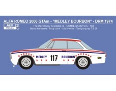 Decal – Alfa Romeo 2000 GTAm „Medleys Bourbon“ DRM 1974